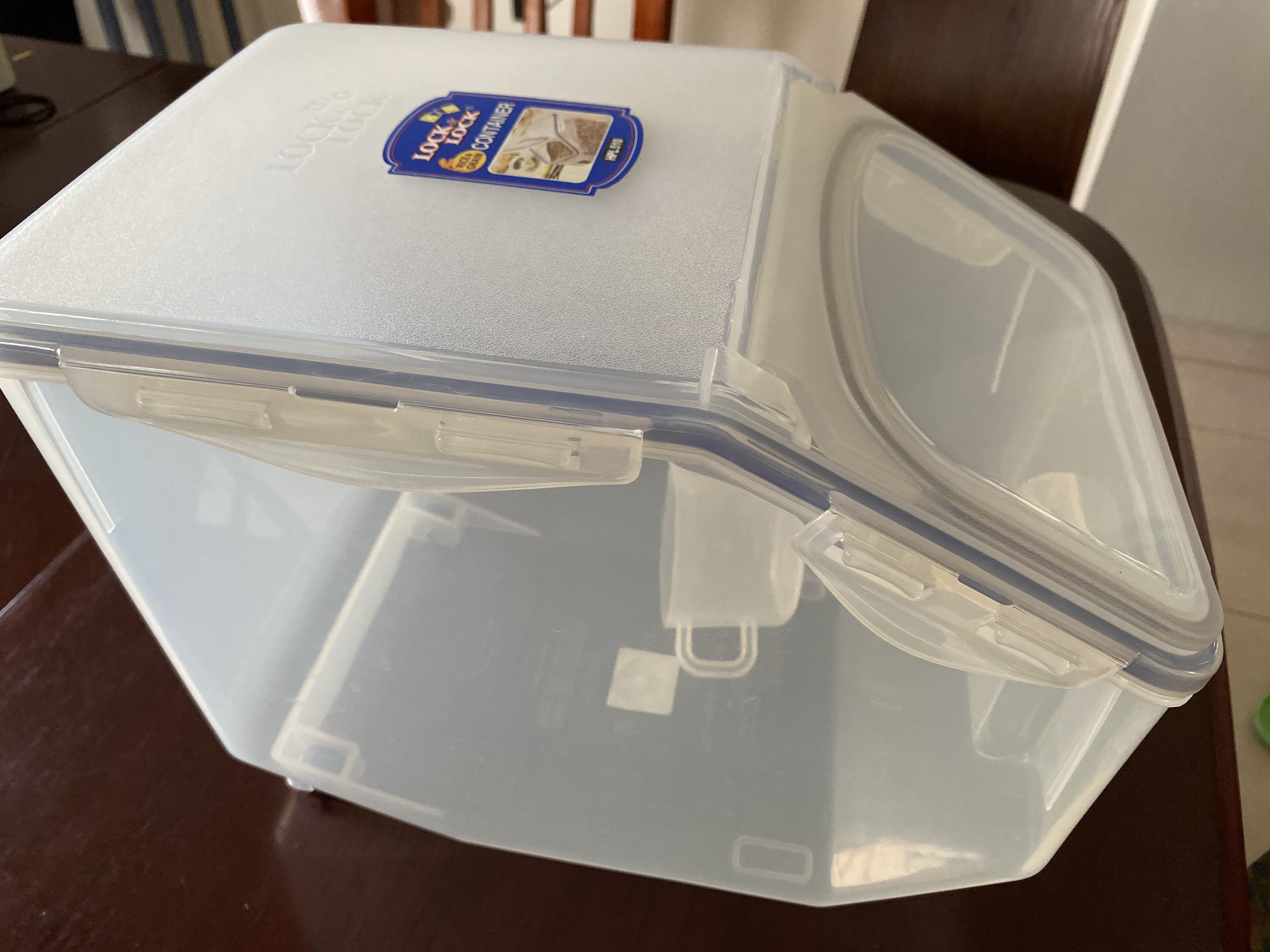 Lock & Lock rice & grain container (10kg), Furniture & Home Living