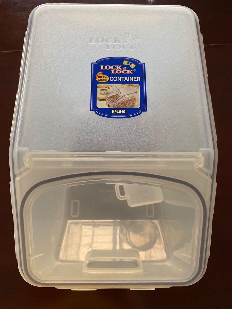 Lock & Lock rice & grain container (10kg), Furniture & Home Living ...