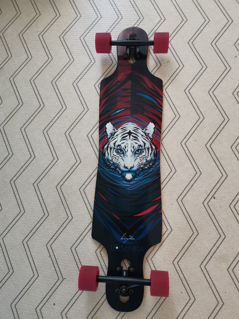 White tiger Longboard, Sports Equipment, Sports & Games, Skates ...