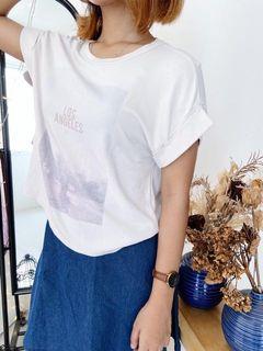 Los Angeles White Crop Top