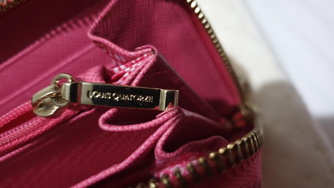 LOUIS QUATORZE Bifold Wallet - Fuchsia Pink on Garmentory