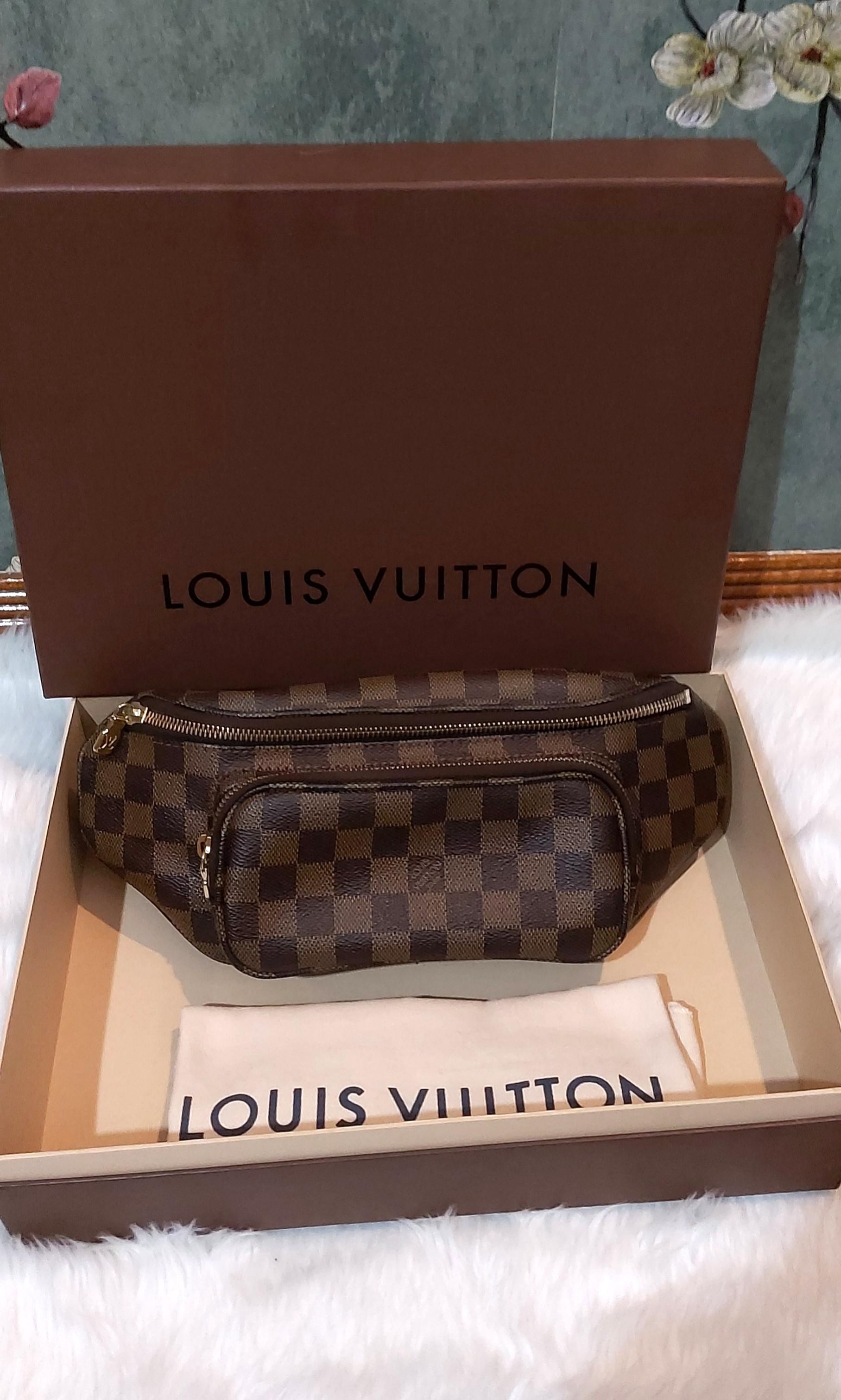 Authentic LOUIS VUITTON Damier Ebene Melville Belt Bag, Luxury, Bags &  Wallets on Carousell