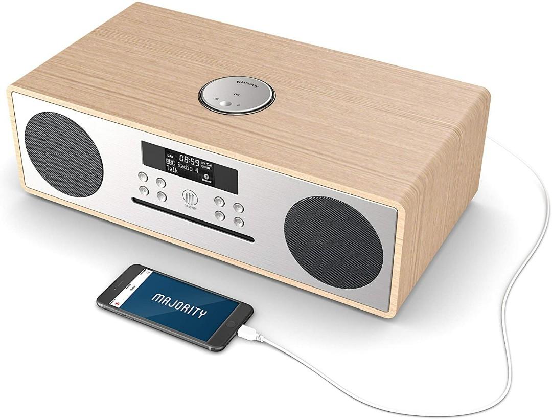 Majority Oakington DAB/DAB+ Digital FM Radio Bluetooth Wireless CD