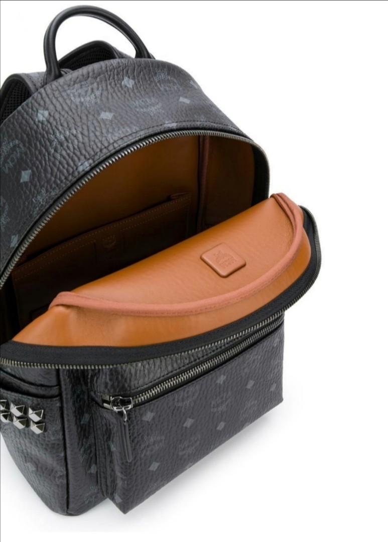 Mcm logo clearance print backpack