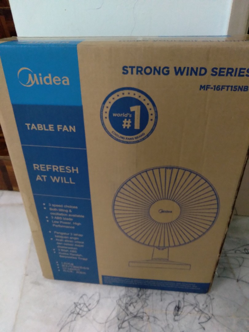 Midea Table Fan 16inch Computers Tech Parts Accessories Computer Parts On Carousell