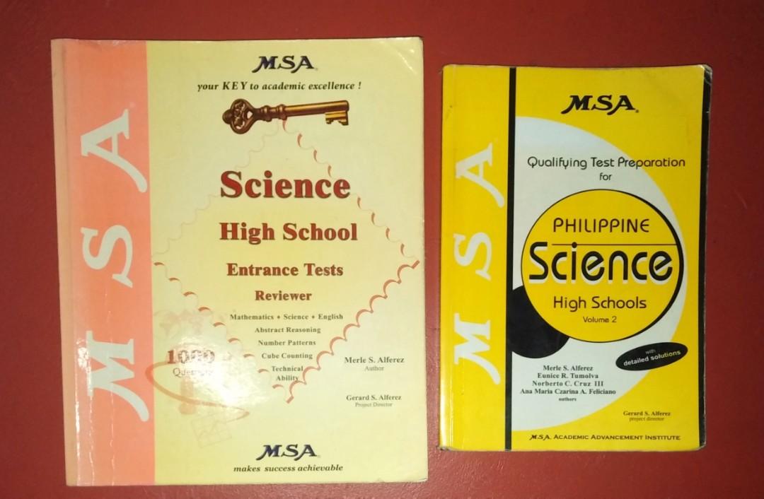 MSA Science Highschool Entrance Exams Reviewer, Hobbies & Toys, Books & Magazines, Assessment