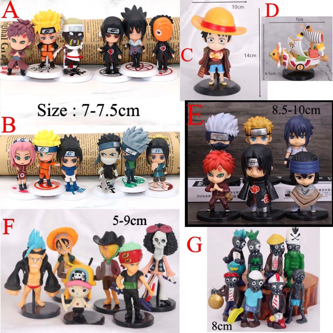New Naruto One Piece Yu Gi Oh Plant And Zombie Anime Pirate Ship Birthday Cake Figurines Toys Topper Decoration Car Toys Games Bricks Figurines On Carousell