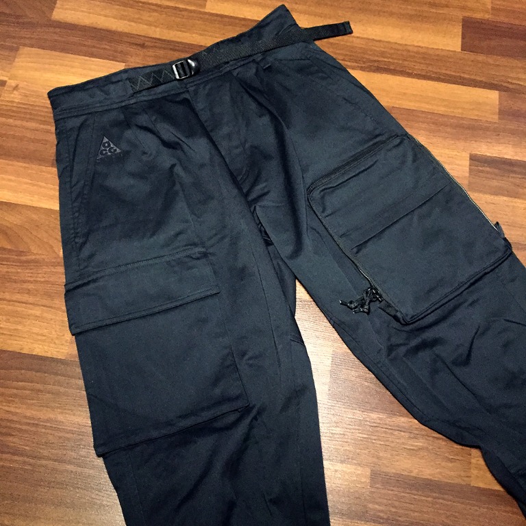 Nike ACG Woven Cargo Pants Size S Black Nikelab Techwear, Men's