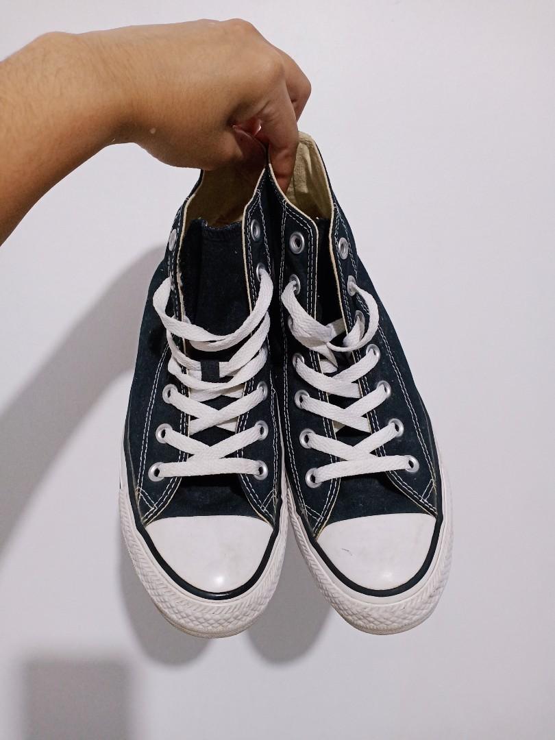 converse high black white original