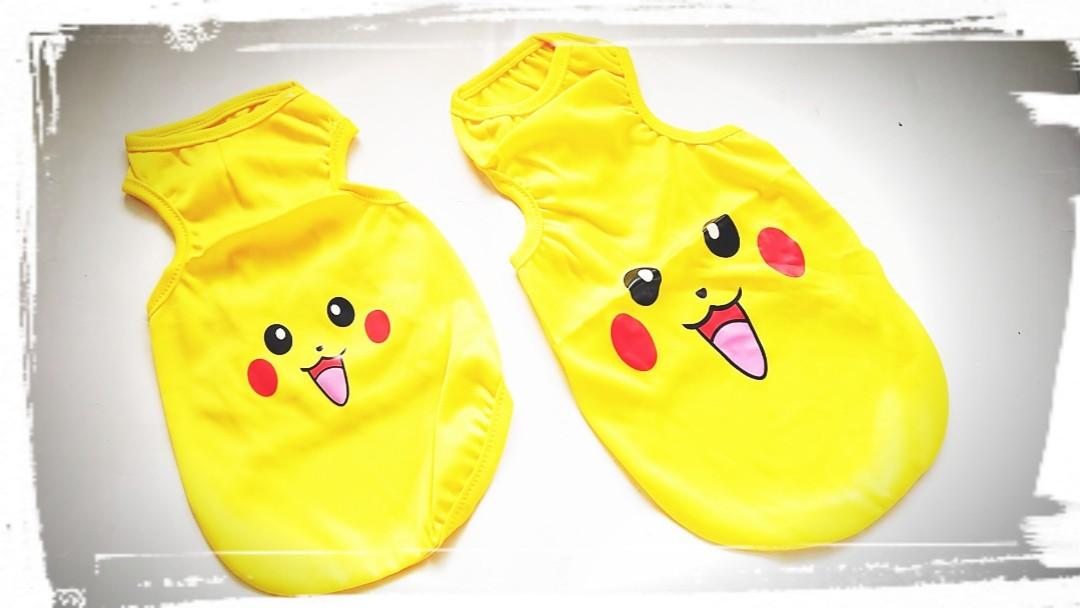 POKEMON PIKACHU PET CAT DOG CLOTHES T SHIRT ACCESSORIES SIZE