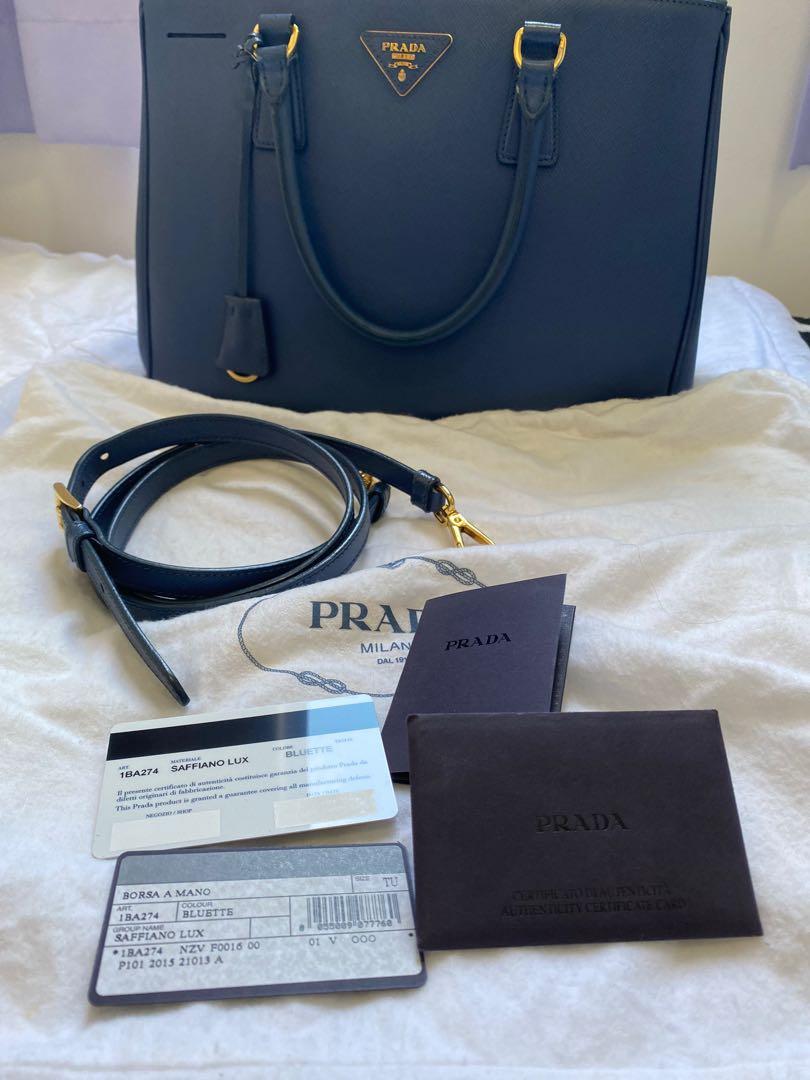 1BA274 NZV F0016 Prada Women's Saffiano Leather Handbag