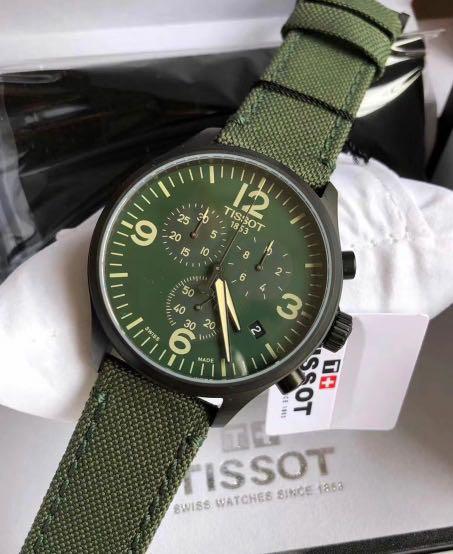 ORIGINAL TISSOT CHRONO XL GREEN DIAL 