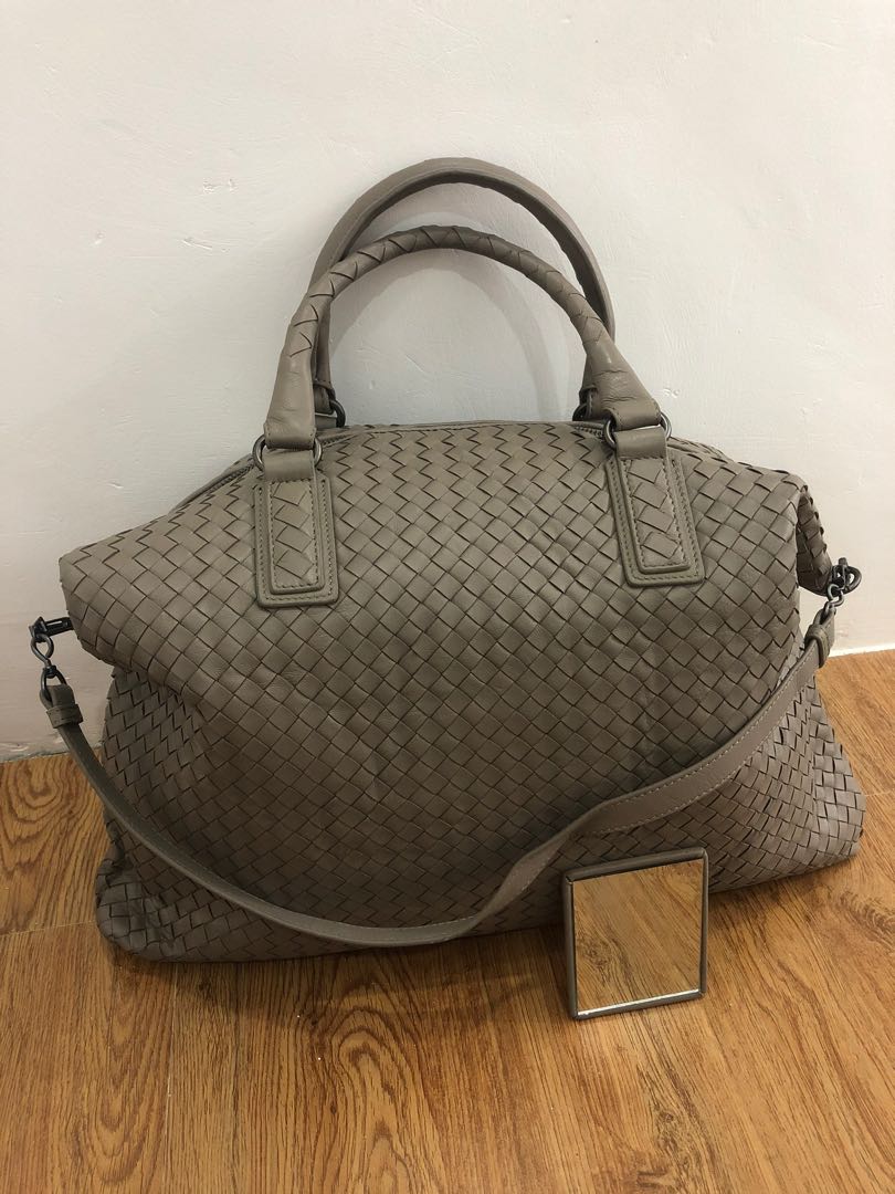 Preloved bottega veneta 2 way bag gray color Luxury Bags