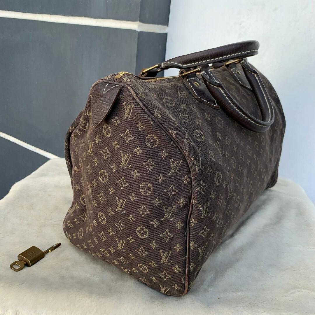 LV Louis Vuitton Mini Lin Speedy 30, Luxury, Bags & Wallets on Carousell