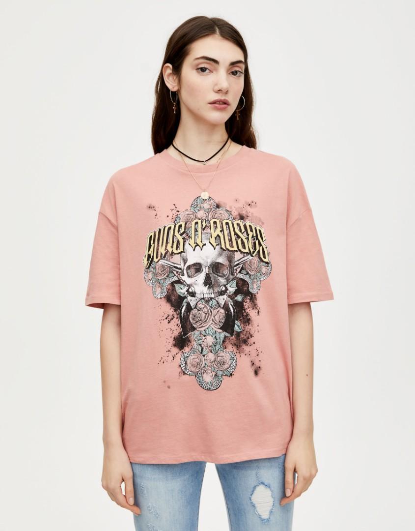 T shirt guns n roses pull and bear clearance