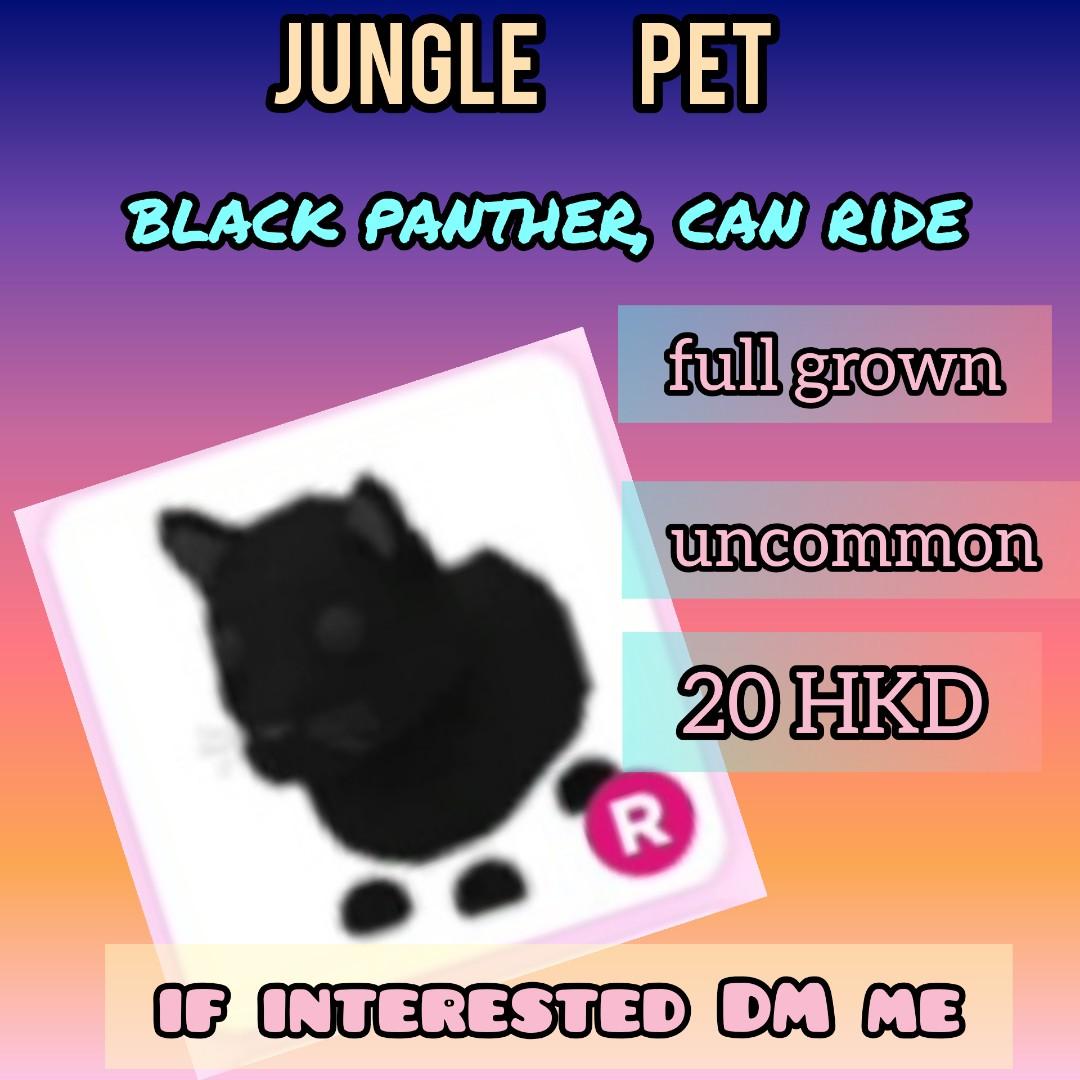 Roblox Adoptme Ride Black Panther 玩具 遊戲類 其他 Carousell - black panther roblox pants
