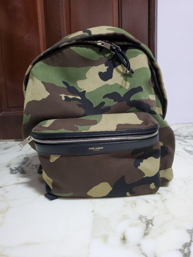 Ysl shop camo backpack
