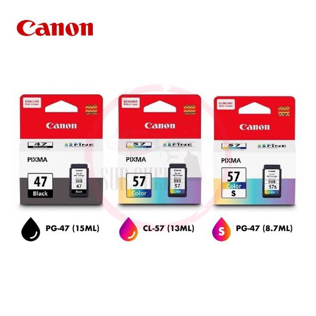 Sc272 Dakwat Printer Original Canon Pg47 Pg 47 Black Cl57 Cl 57 Cl57s Cl 57s Colour Catridge Ink Books Stationery Magazines Others On Carousell