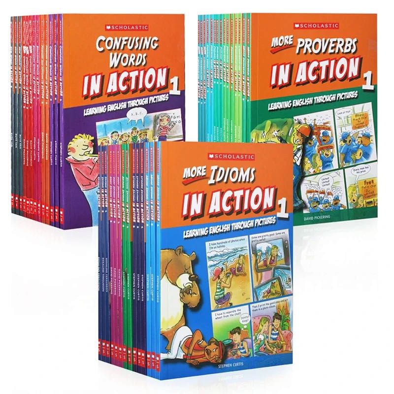 Scholastic In Action Words/Idioms/Phrases 45 books, Hobbies  Toys, Books   Magazines, Children's Books on Carousell