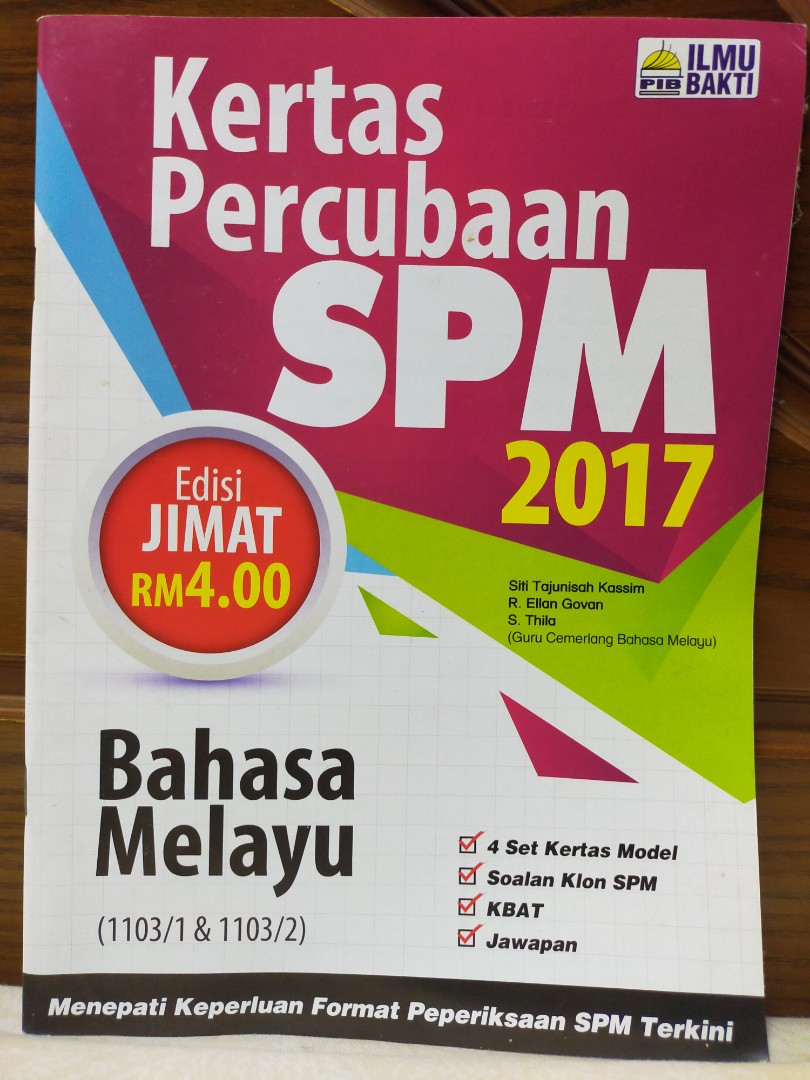 Spm Bahasa Melayu Kertas Percubaan Spm Books Stationery Books On Carousell