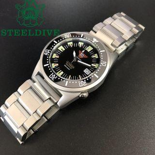 STEELDIVE 42MM Black Dial Ceramic Bezel