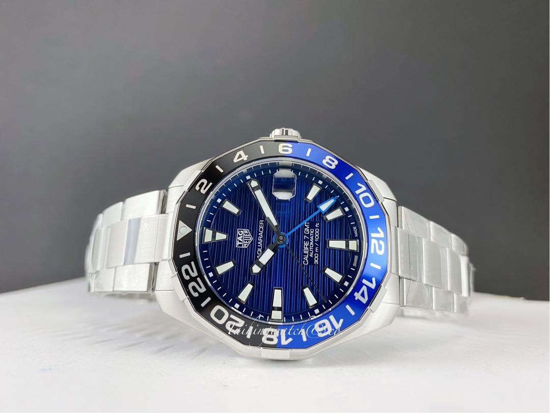 Tag heuer Aquaracer gmt Batman, Men's Fashion, Watches & Accessories,  Watches on Carousell