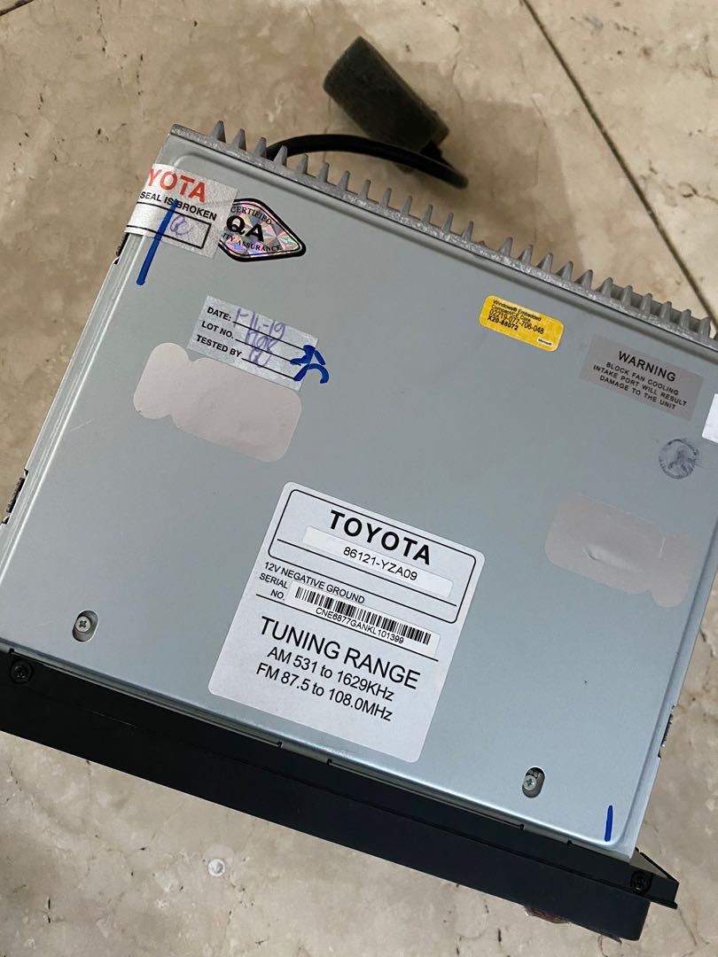 Toyota Land Cruiser 2019 Stock Head Unit, Car Parts & Accessories