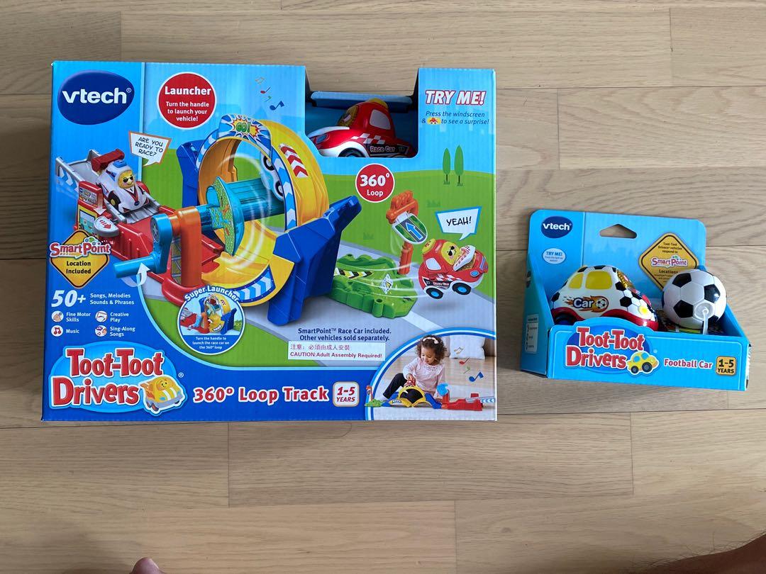 Vtech 360 loop track （分類：嬰兒玩具）位於 Hong Kong。 由 dualcarb 提交（商品編號 1031082064，圖片 1）。簡介： Vtech toot toot drivers 360 loop track play set.。