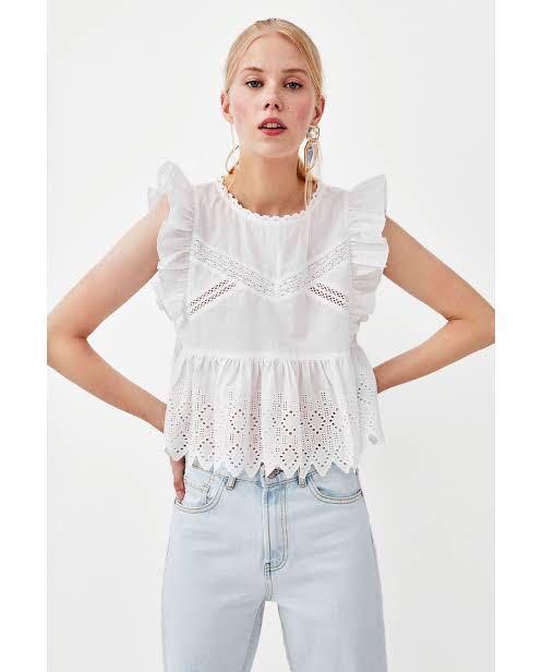 Zara ruffle top Clearance
