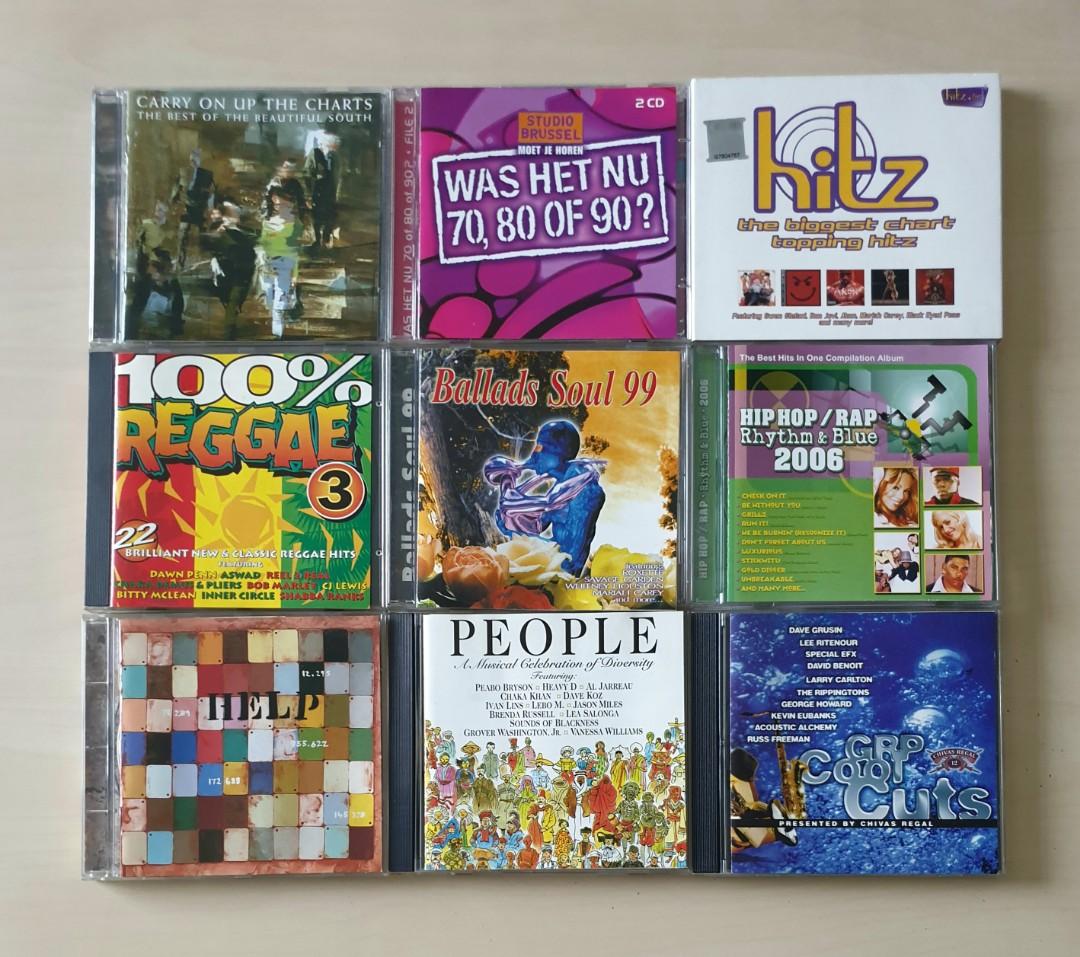 9 Cds Beautiful South Studio Brussel Hitz Fm 100 Reggae 3 Ballads Soul 99 Hip