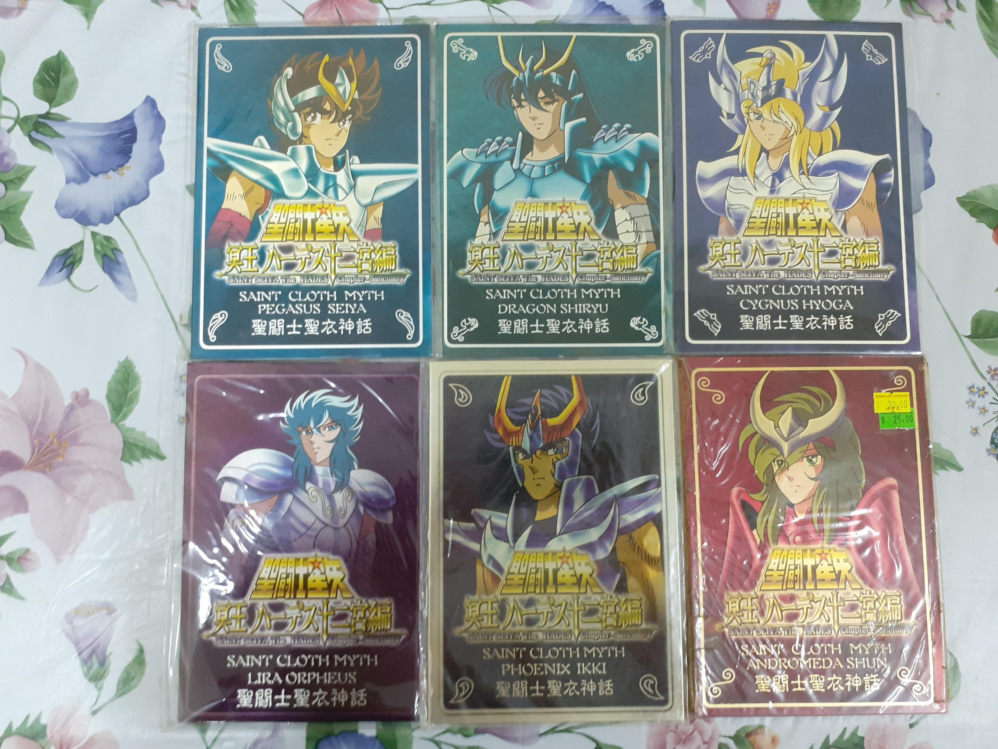 聖鬥士星矢聖衣神話冥王十二宫篇天馬座星矢 天龍座紫龍 白鳥座冰河 仙女座瞬 鳳凰座一輝新生 青銅聖衣聖衣