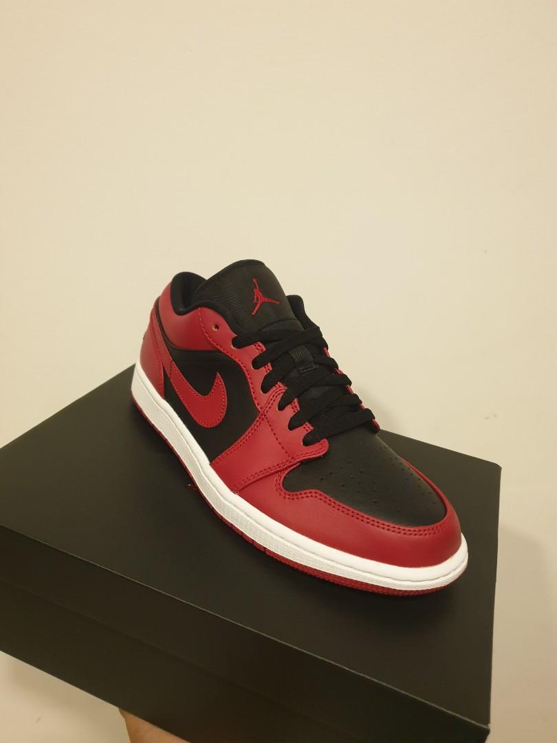 Air Jordan 1 Low (Varsity Red), Men's Fashion, Footwear, Sneakers on