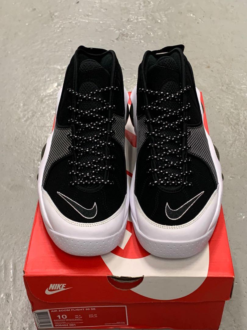 Air Zoom Flight 95 Black Metallic Silver Size Us10 男裝 男裝鞋 Carousell