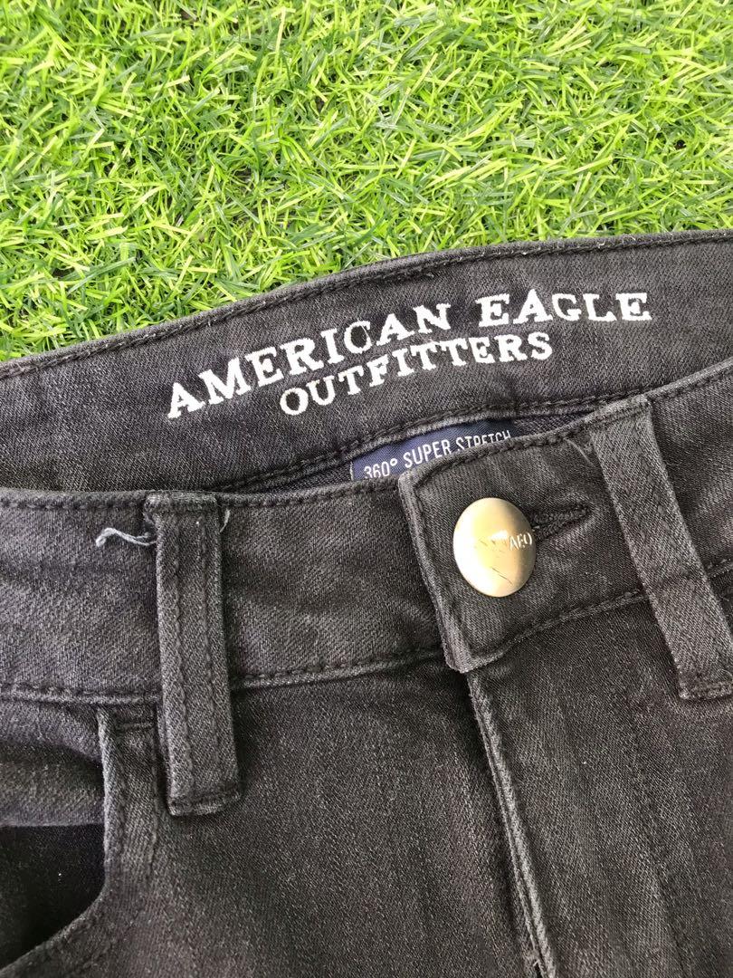 american eagle super stretch black jeans