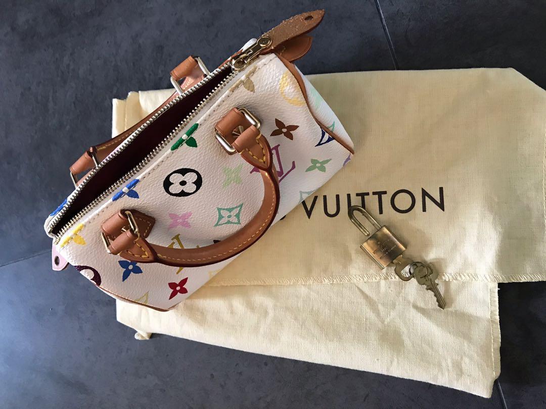 Louis Vuitton White Monogram Multicolore Mini HL Nano Speedy ○ Labellov ○  Buy and Sell Authentic Luxury