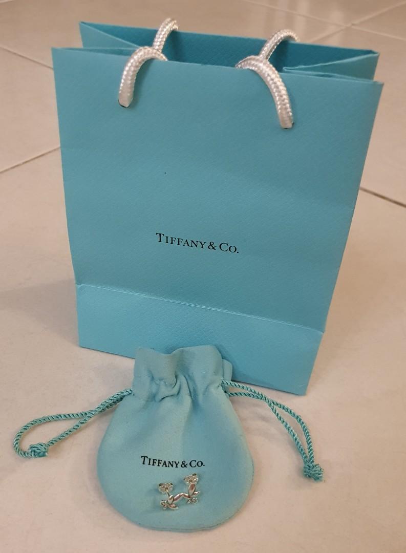 Authentic Tiffany & Co. Turquoise Blue Paper Shopping Bag Gift Bag Brand New