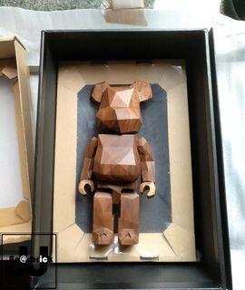 Bearbrick 400% Fragment design Karimoku Wood Fragmentdesign HF 藤原浩 Hiroshi Fujiwara 日本制 閃電