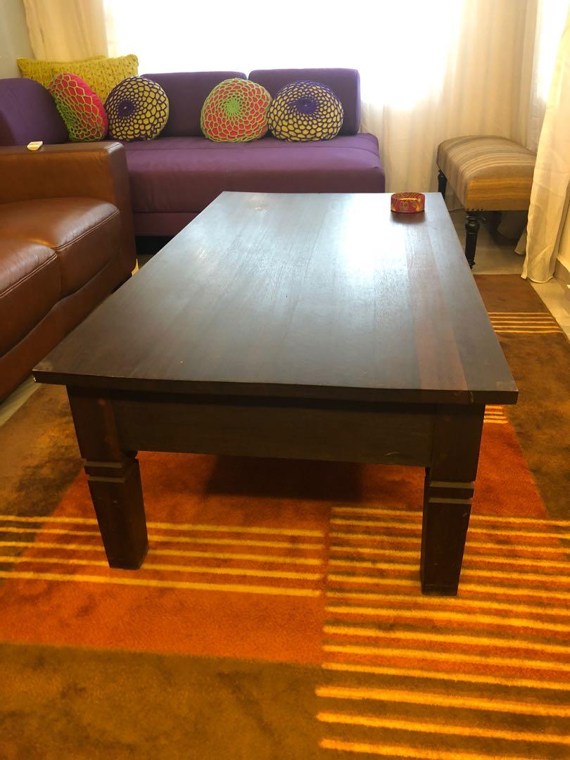 Belian Wood Coffee Table, Furniture & Home Living, Furniture, Tables