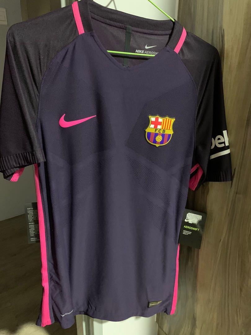 Bnwt Nike Original Barcelona Away Authentic Player Issue Jersey 2016 17 Size Small Sports Sports Apparel On Carousell