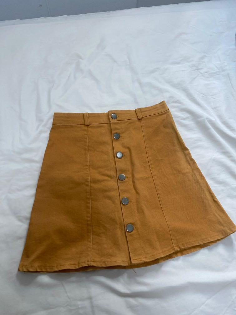 high waisted suede skirt