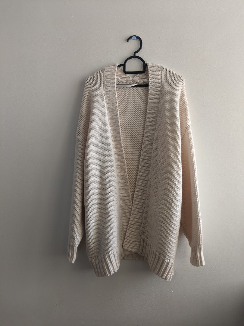 Chunky discount cream cardigan