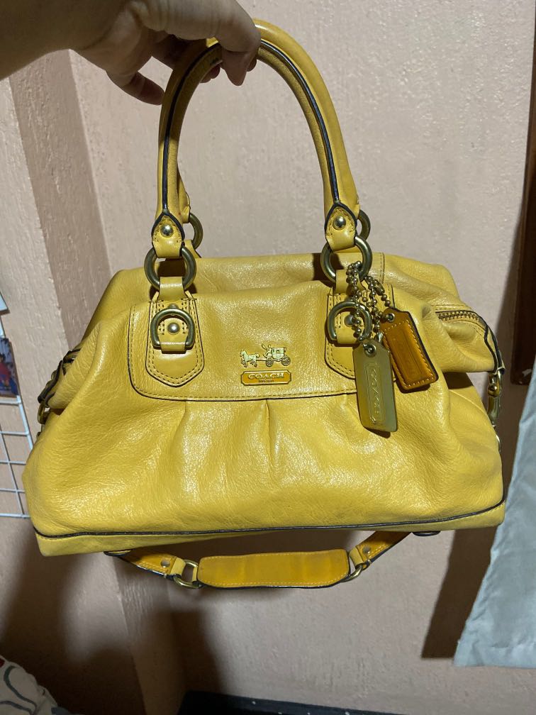 coach yellow tote