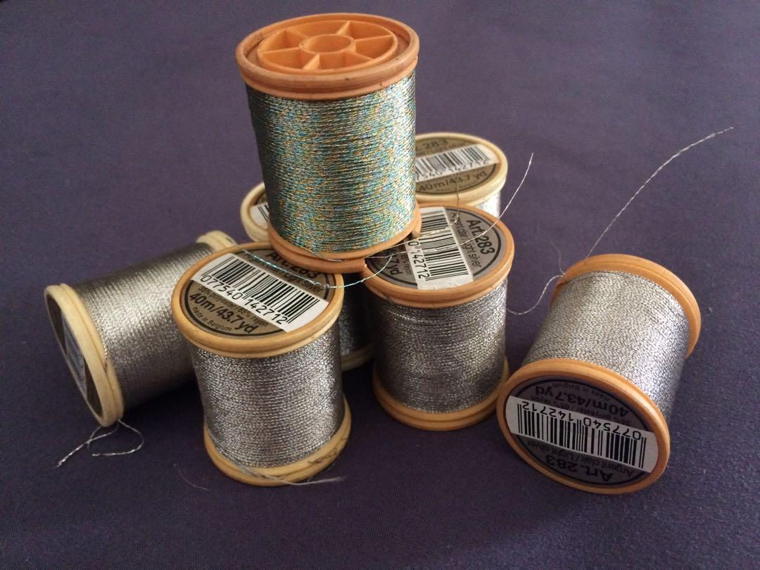 DMC Metallic Thread 283 silver (Category: Craft Supplies & Tools) located in Manila. Submitted by olxph_540542159 (Listing ID 1031266609, Image 1). Description: DMC Art 283 40 meters per spool Color:silver metallic.