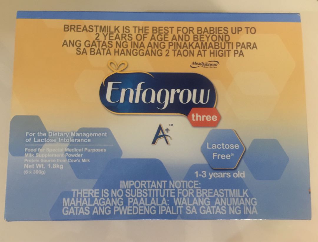 enfagrow lactose