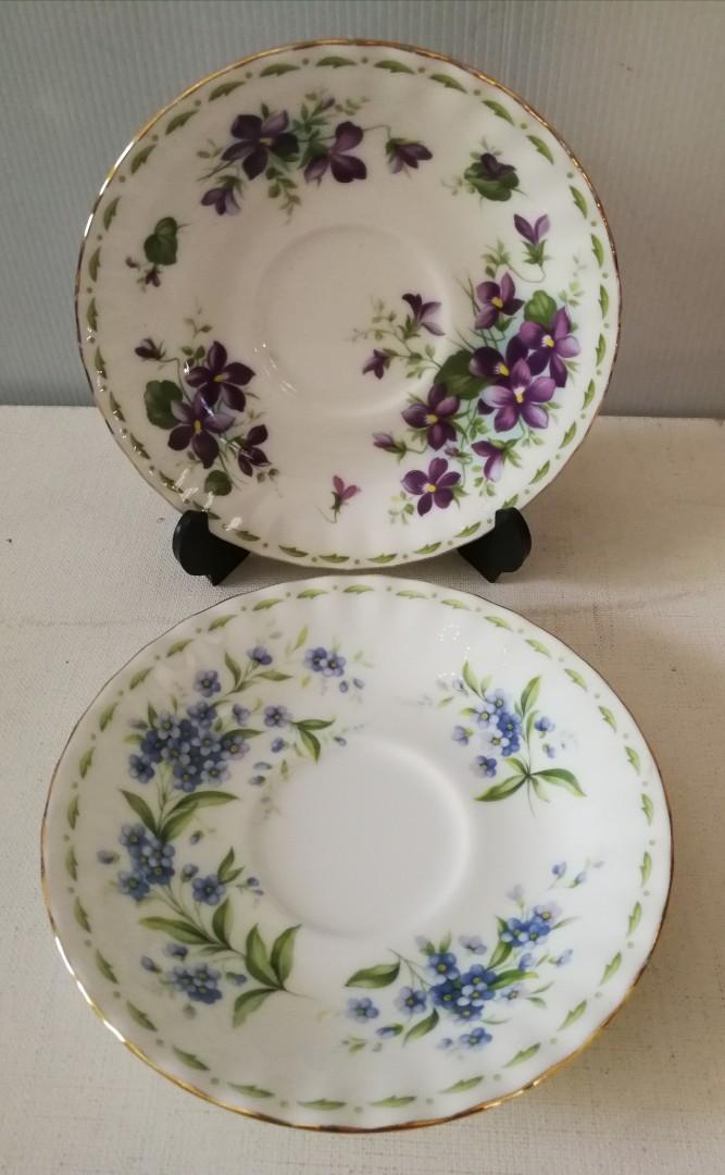 England Saucers (Category: Dinnerware & Cutlery) located in Muntinlupa City. Submitted by mcjek1026 (Listing ID 1031255287, Image 3). Description: Vintage Royal Albert & Royal Doulton Brambly Hedge saucers from England. 4 pcs for ₱1,200.00 only. No chips! Pls check pics to appreciate. Royal Doulton already sold..