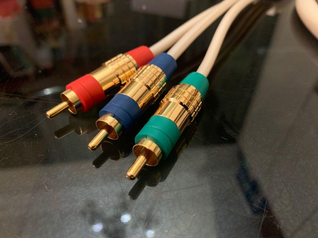 Extra High Grade Shielded Video Cable Rca 三色線140cm 長 電子產品 錄音器材 Carousell