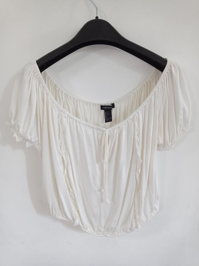 forever 21 white off the shoulder top