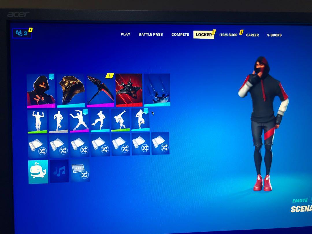 Fortnite Account Sale John Wick Ikonik Toys Games Video Gaming Video Games On Carousell