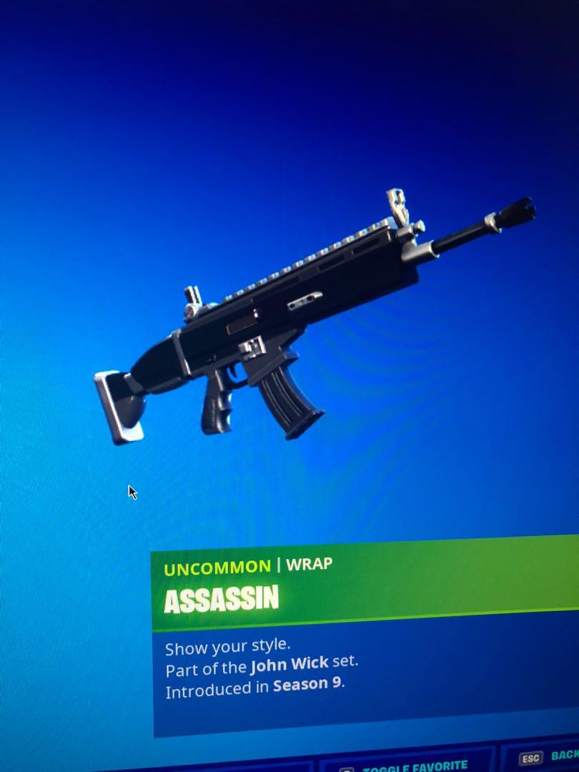 Fortnite account sale, John wick & ikonik, Video Gaming, Gaming