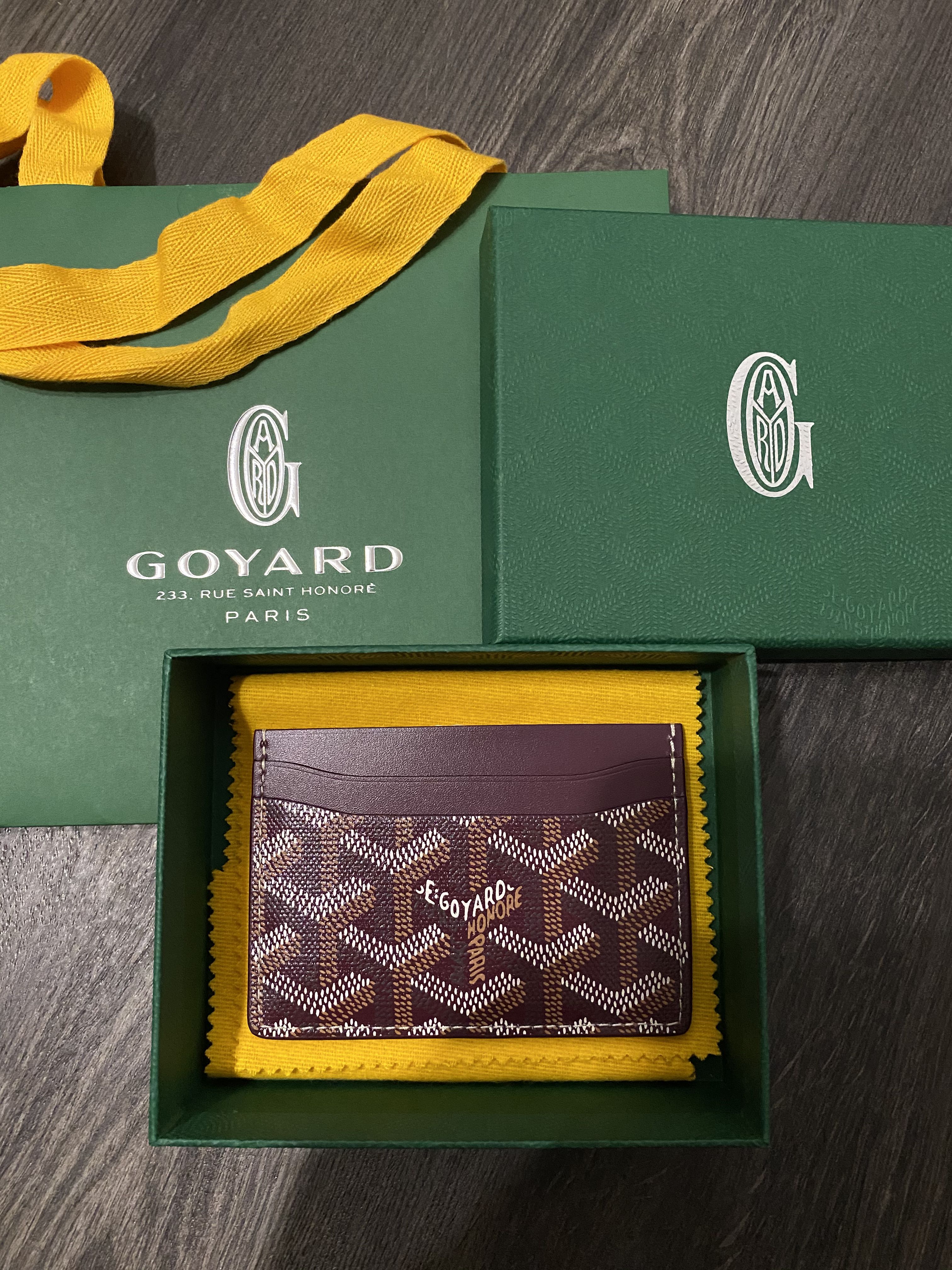 Goyard card holder (New), Luxury, Bags & Wallets on Carousell